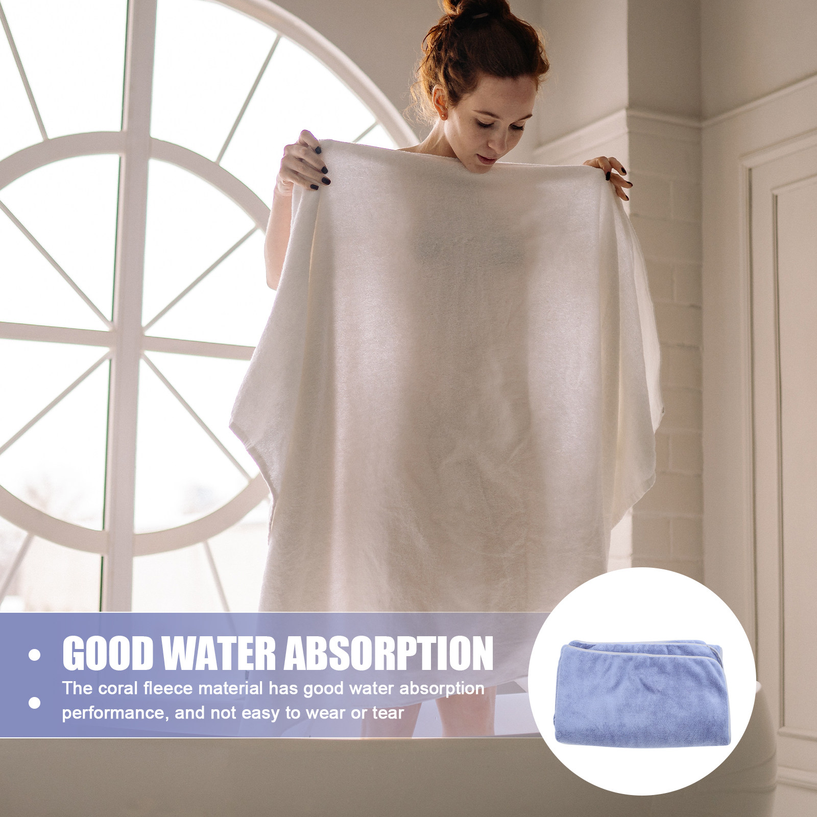 Home Textiles Towel Set - Extra Large Coral Fleece Bath Towel
