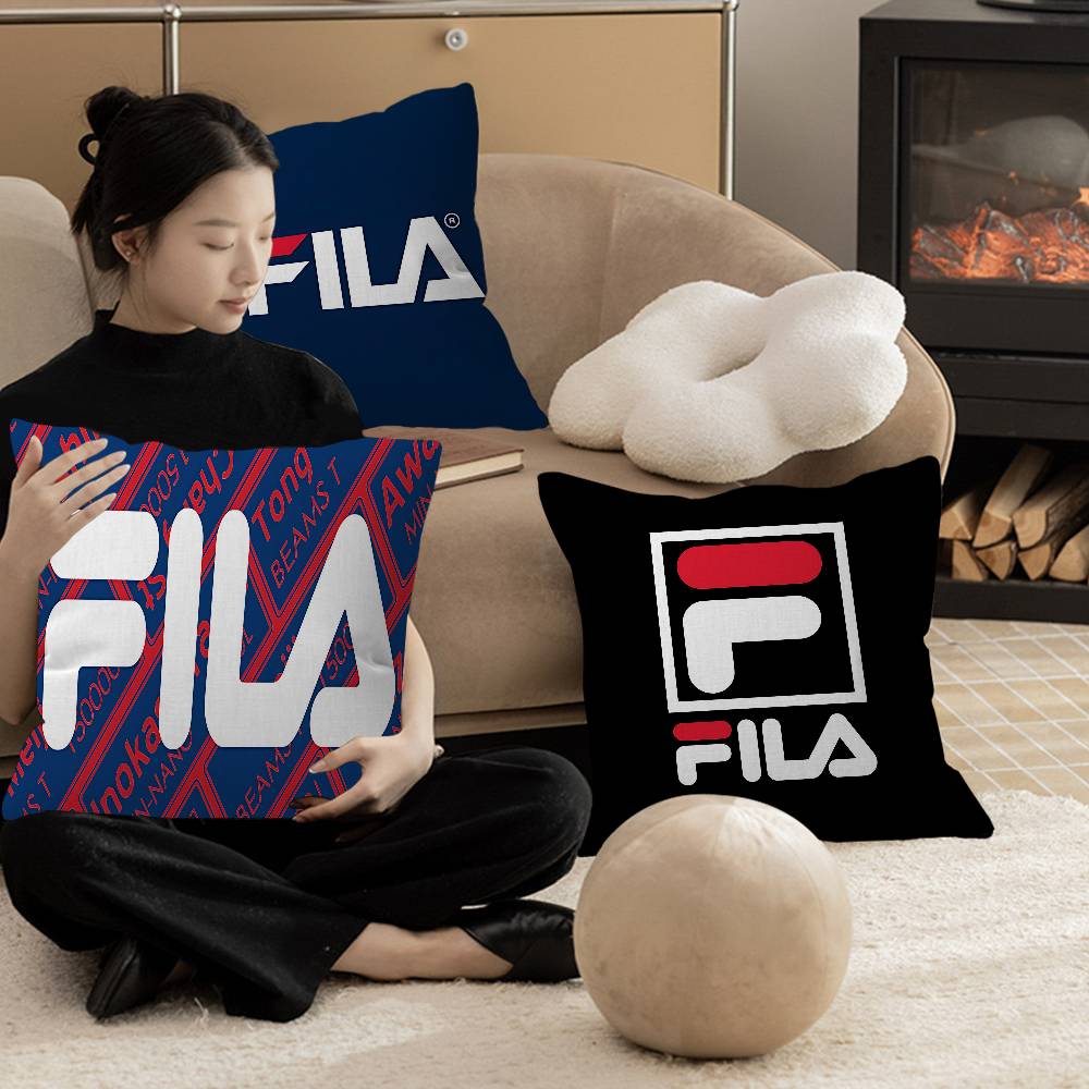 Home Textiles Logo - Fashion Trend Brand F-FILA-A Logo Pillow