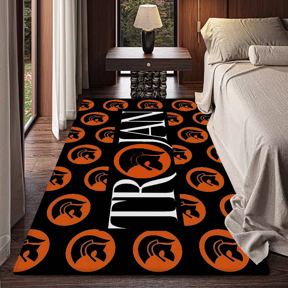 Home Textiles Logo - Trojan Records Logo Room Mats Nordic