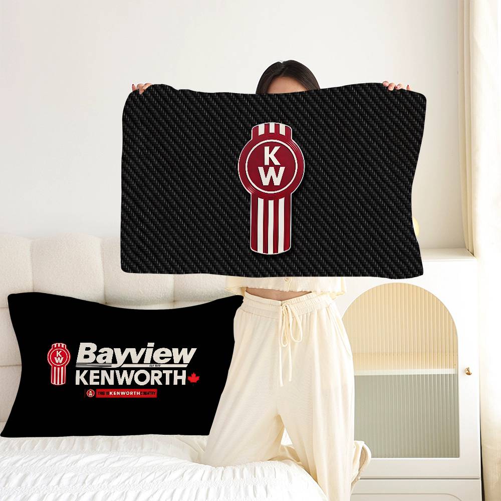 Home Textiles Logo - K-Kenworth Truck Logo Quick-Dry Polyester Pillow
