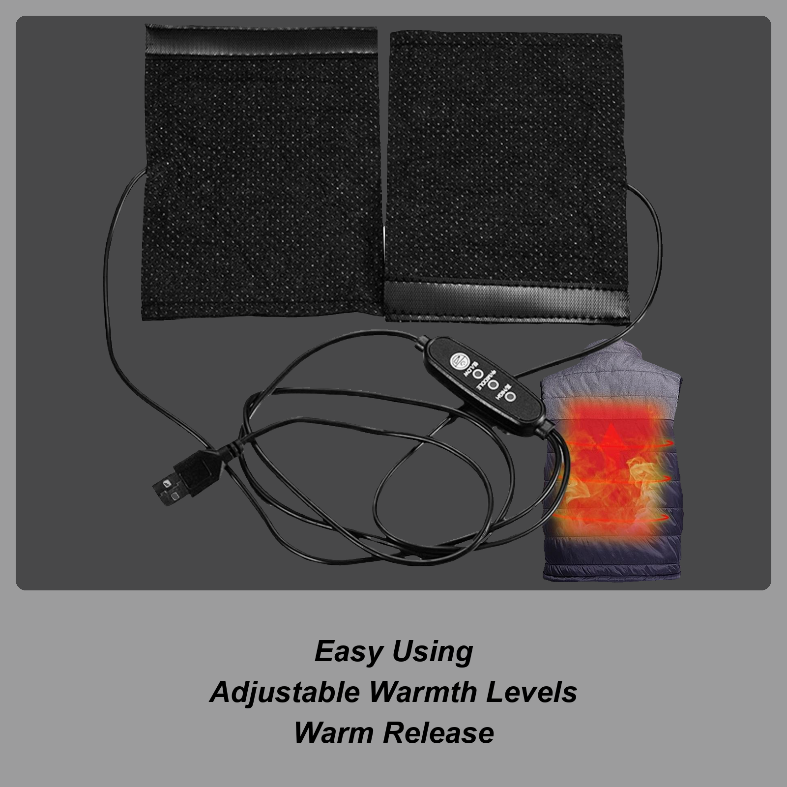 Heated Pad Electric - USB Powered Heating Pad Flexible &