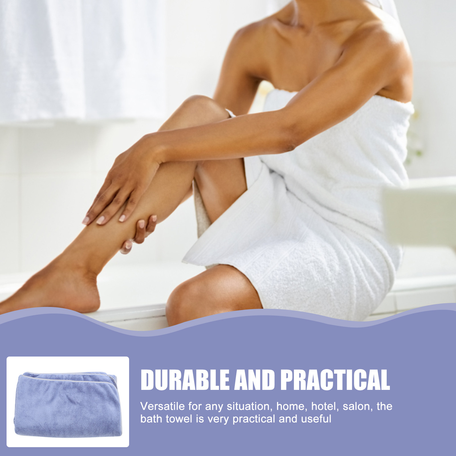 Extra Large Coral Fleece Bath  – Home Textiles Towel Set recenzja i cena