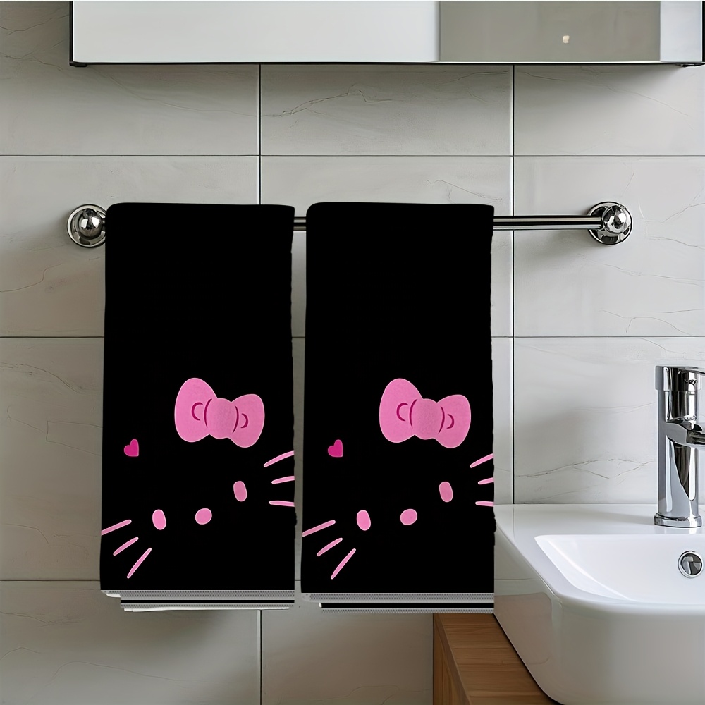 Hello Kitty Black Flannel Towe – Home Textiles Towel Set recenzja i cena