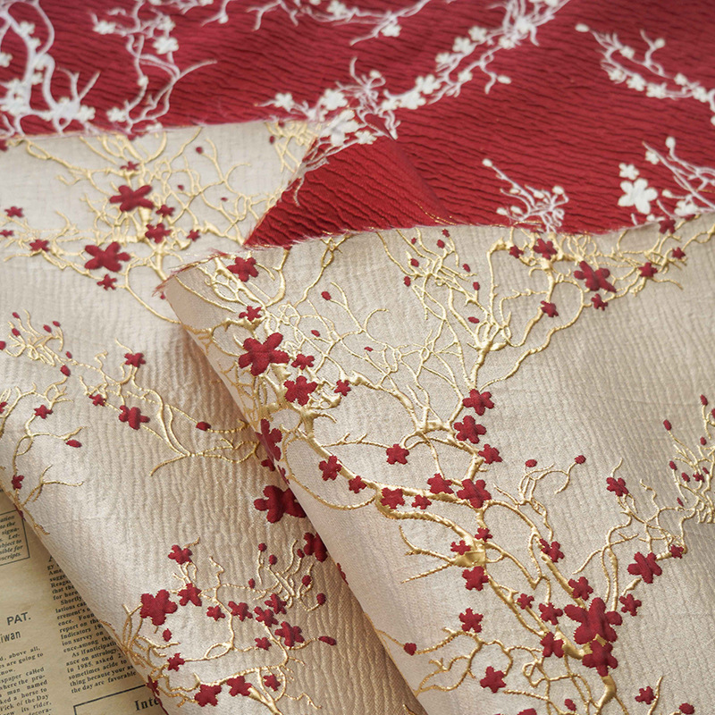 Luxury Red Plum Blossom Jacqua – Home Textiles Luxury recenzja i cena