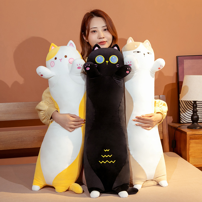 50-130cm Kawaii Soft Long Cat  – Bolster Pillow Long recenzja i cena
