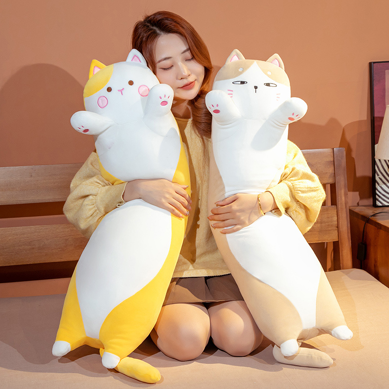50-130cm Kawaii Soft Long Cat  – Bolster Pillow Long recenzja i cena