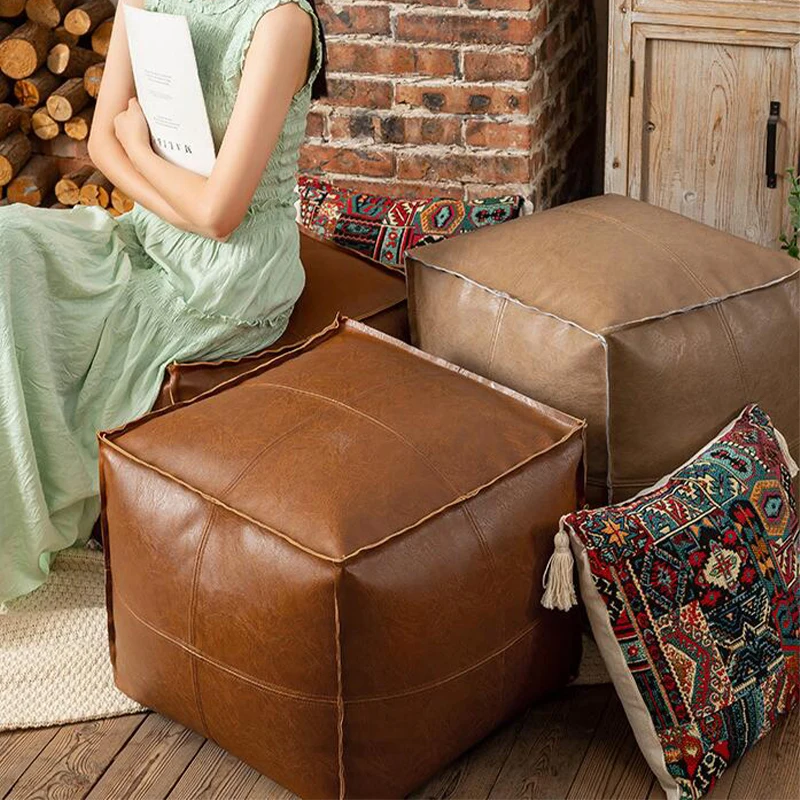 Moroccan Pu Leather Cushion Co – Floor Cushion Pouf recenzja i cena
