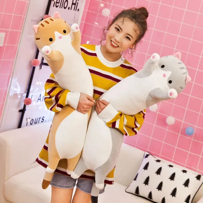 19.5in Cute 50cm Cat Plush Toy – Bolster Pillow Long recenzja i cena
