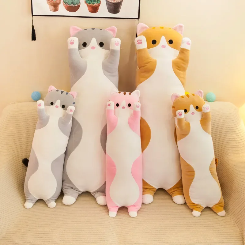 19.5in Cute 50cm Cat Plush Toy – Bolster Pillow Long recenzja i cena