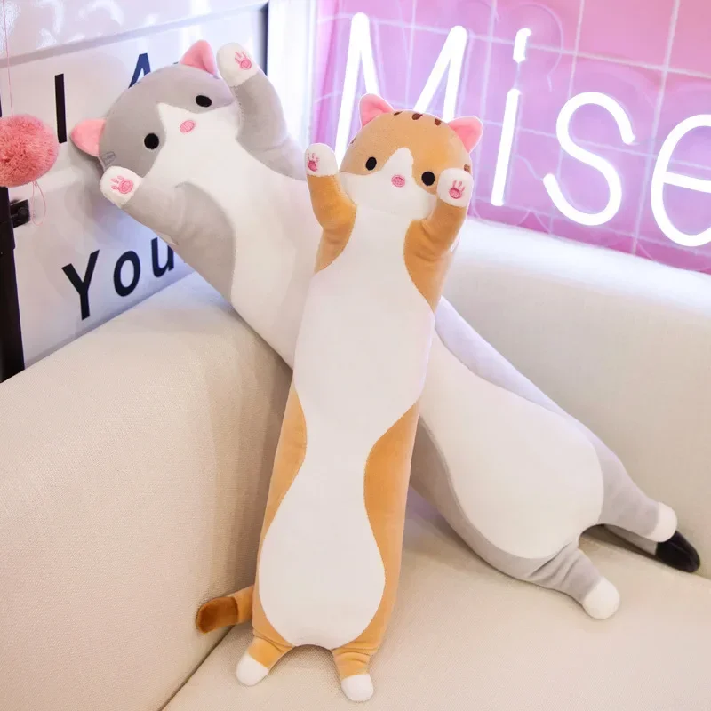 19.5in Cute 50cm Cat Plush Toy – Bolster Pillow Long recenzja i cena