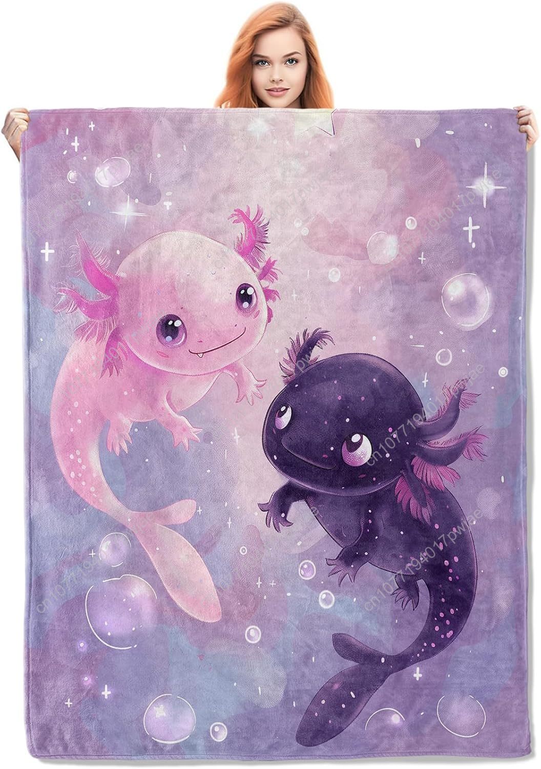 Axolotl Blanket Cute Axolotls  – Home Textiles & Furnishings recenzja i cena