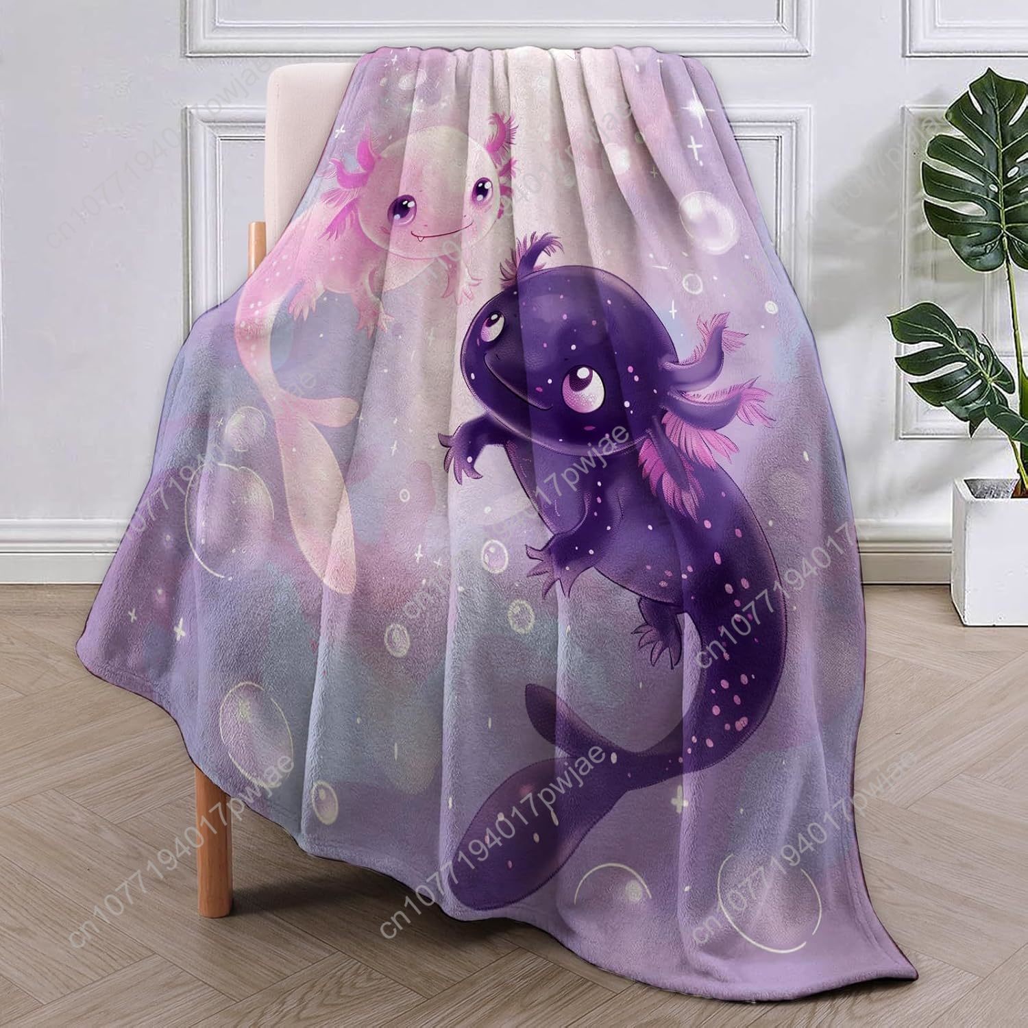 Axolotl Blanket Cute Axolotls  – Home Textiles & Furnishings recenzja i cena