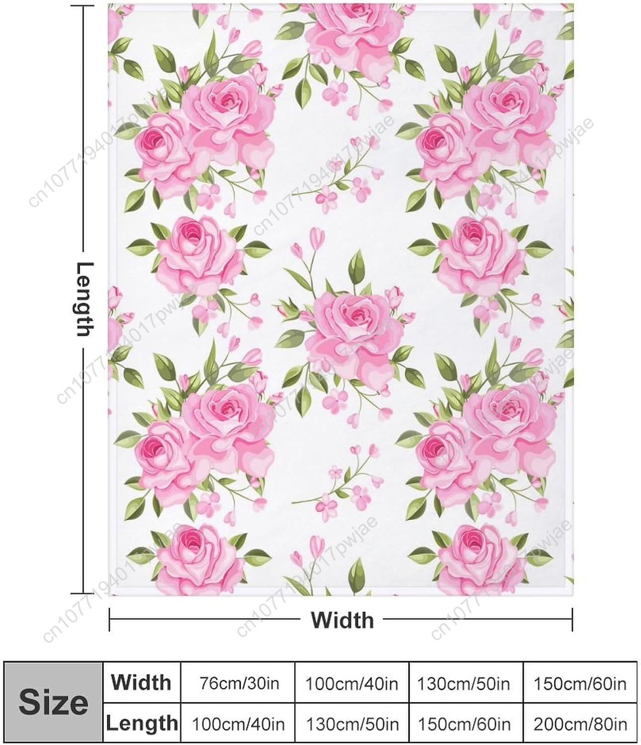 Pink Flower Throw Blanket Flor – Home Textiles & Furnishings recenzja i cena