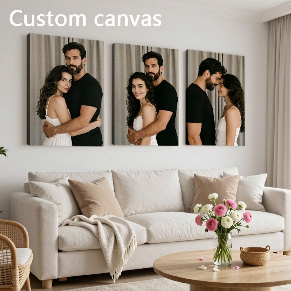 Set of 3 Custom Photo Decor Pi – Home Textiles & Furnishings recenzja i cena