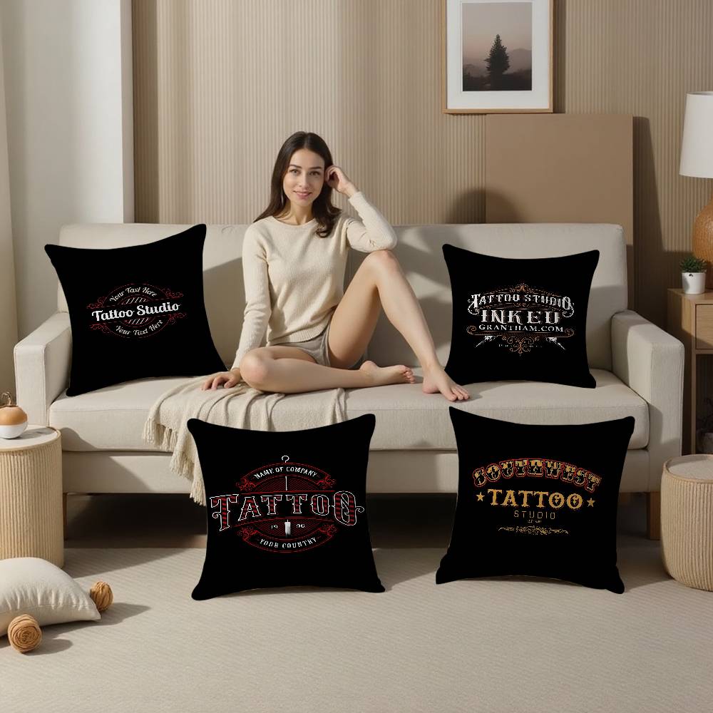 Tattoo Shop Logo Cushion Cover – Home Textiles Logo recenzja i cena