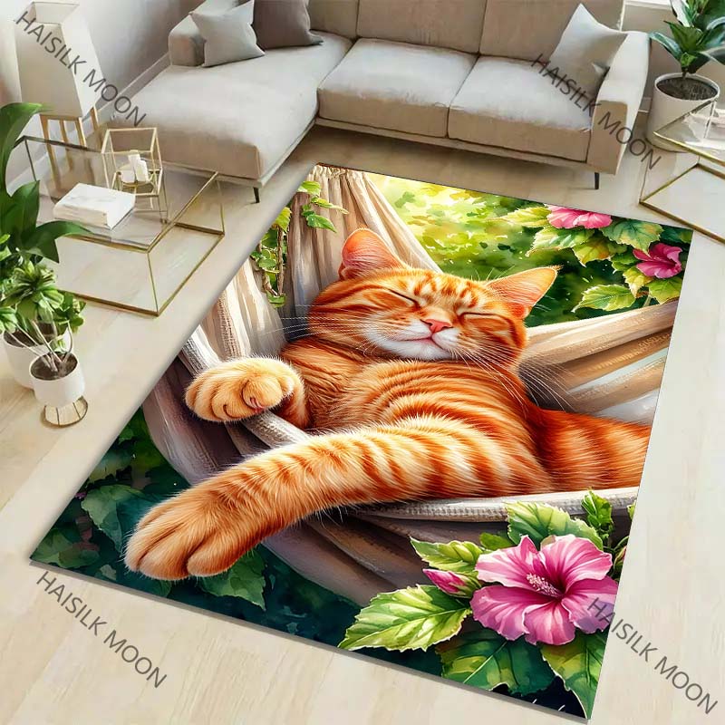Orange Cat in The Afternoon Pa – Home Textiles Luxury recenzja i cena