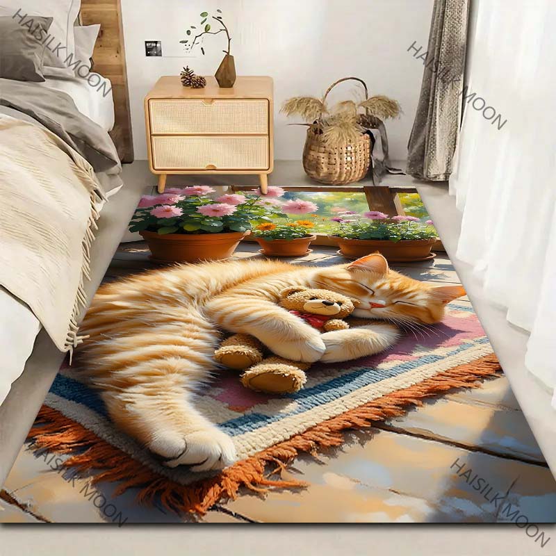 Orange Cat in The Afternoon Pa – Home Textiles Luxury recenzja i cena