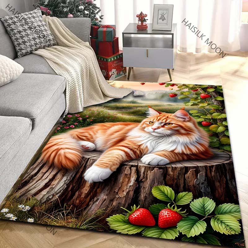Orange Cat in The Afternoon Pa – Home Textiles Luxury recenzja i cena