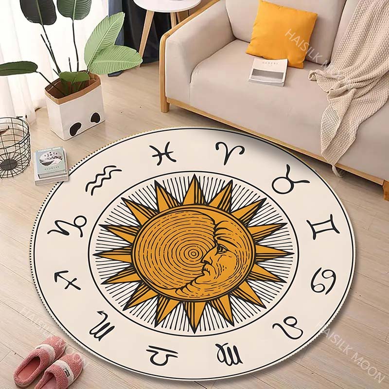 1PC Zodiac signs around sun im – Home Textiles Images recenzja i cena
