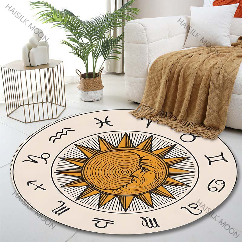 1PC Zodiac signs around sun im – Home Textiles Images recenzja i cena