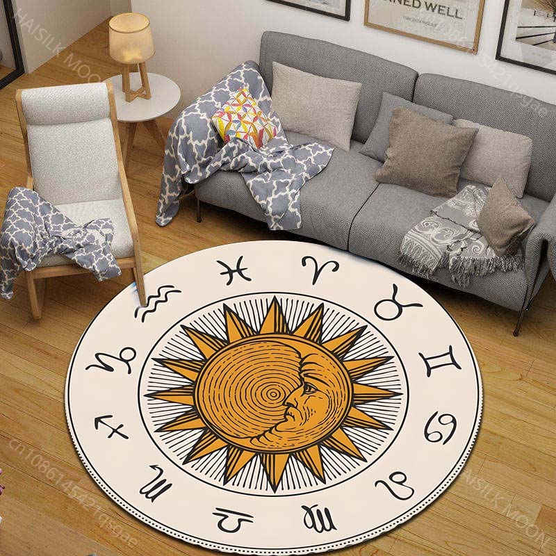 1PC Zodiac signs around sun im – Home Textiles Images recenzja i cena