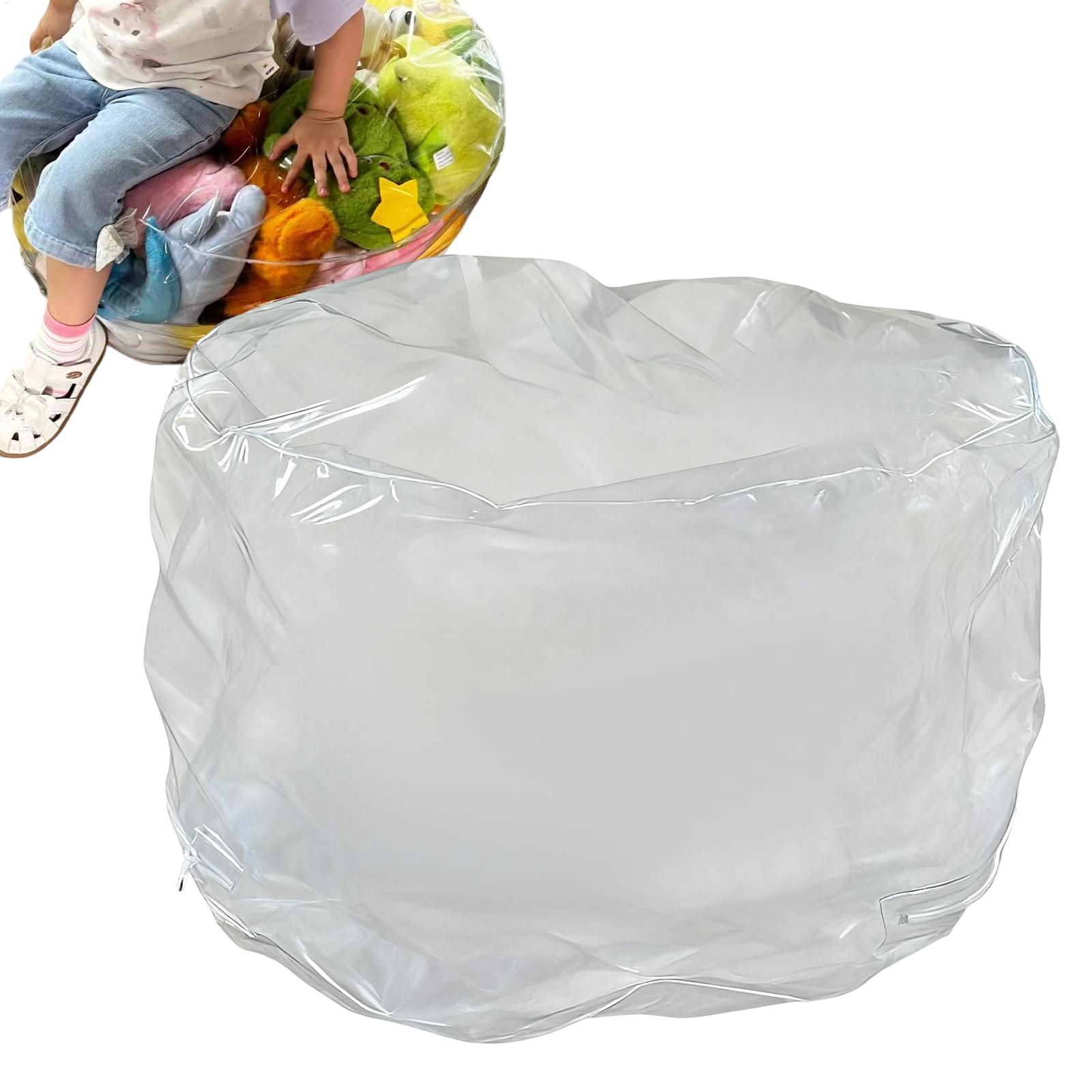 Clear Animal Storage Chair Plu – Floor Cushion Pouf recenzja i cena