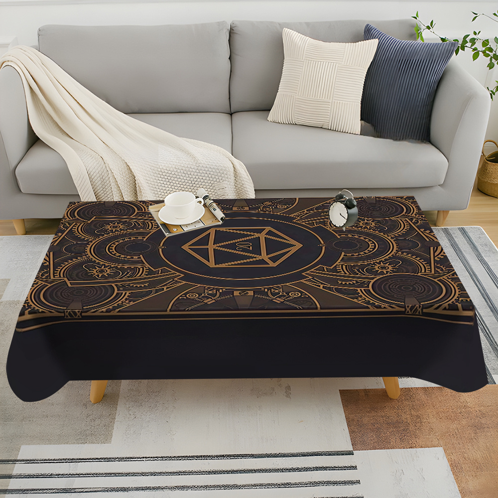 Steampunk Black Golden Gear Pa – Home Textiles & Furnishings recenzja i cena