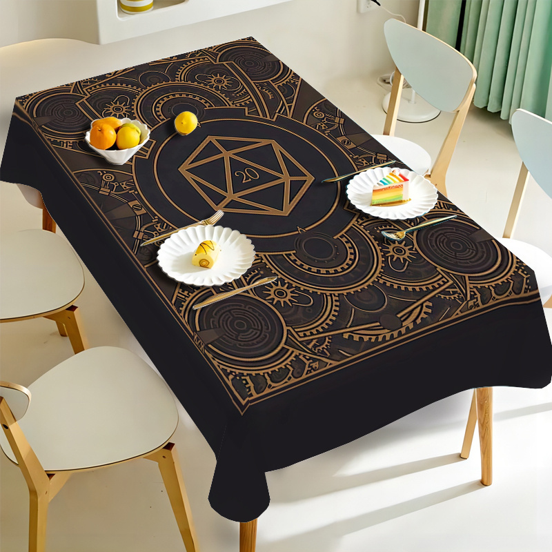 Steampunk Black Golden Gear Pa – Home Textiles & Furnishings recenzja i cena