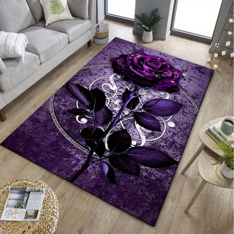 Purple Leaf Rug for Elegant Of – Home Textiles Luxury recenzja i cena
