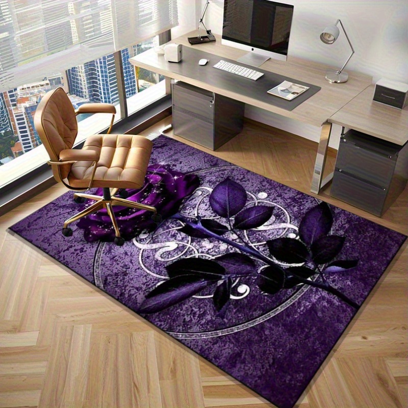 Purple Leaf Rug for Elegant Of – Home Textiles Luxury recenzja i cena