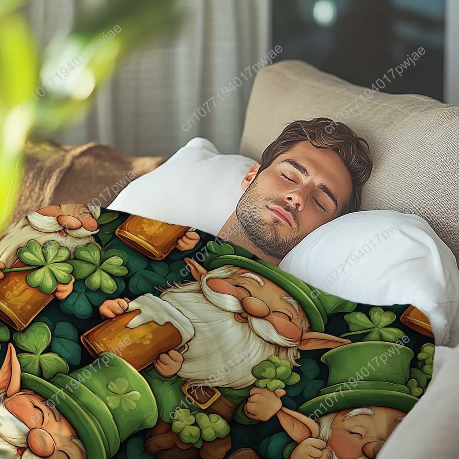 St. Patrick’s Day Gnome Throw  – Home Textiles & Furnishings recenzja i cena