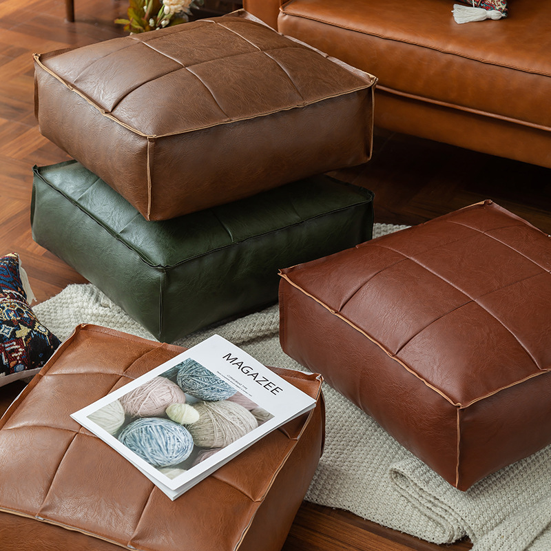 Moroccan PU Leather Pouf Floor – Floor Cushion Pouf recenzja i cena