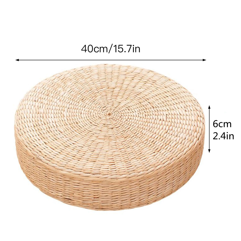 Hot 40cm*40cm Handmade Woven N – Floor Cushion Pouf recenzja i cena