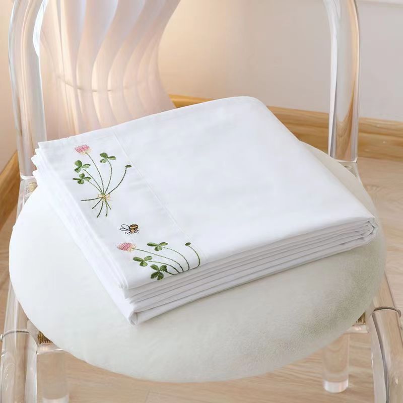 Pure White Bedding Sheet Flora – Home Textiles Luxury recenzja i cena