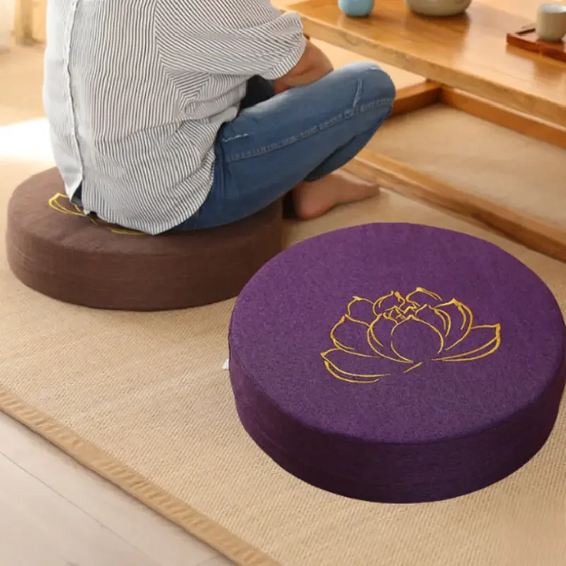 40X6CM Yoga Meditation Linen C – Floor Cushion Pouf recenzja i cena