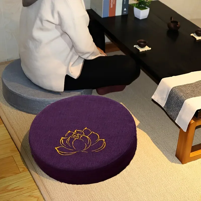 40X6CM Yoga Meditation Linen C – Floor Cushion Pouf recenzja i cena