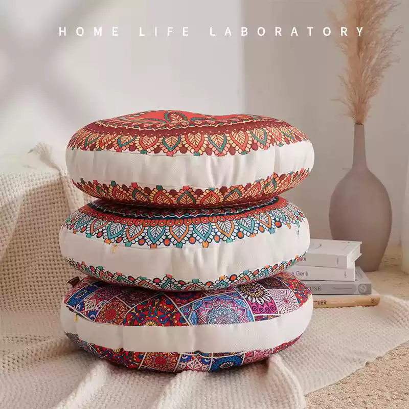 Bohemia Cotton Linen Chair Cus – Floor Cushion Pouf recenzja i cena