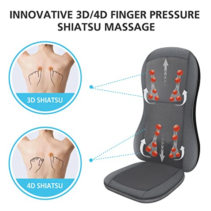 Shiatsu Full Back MassagerMass – Heated Pad Electric recenzja i cena
