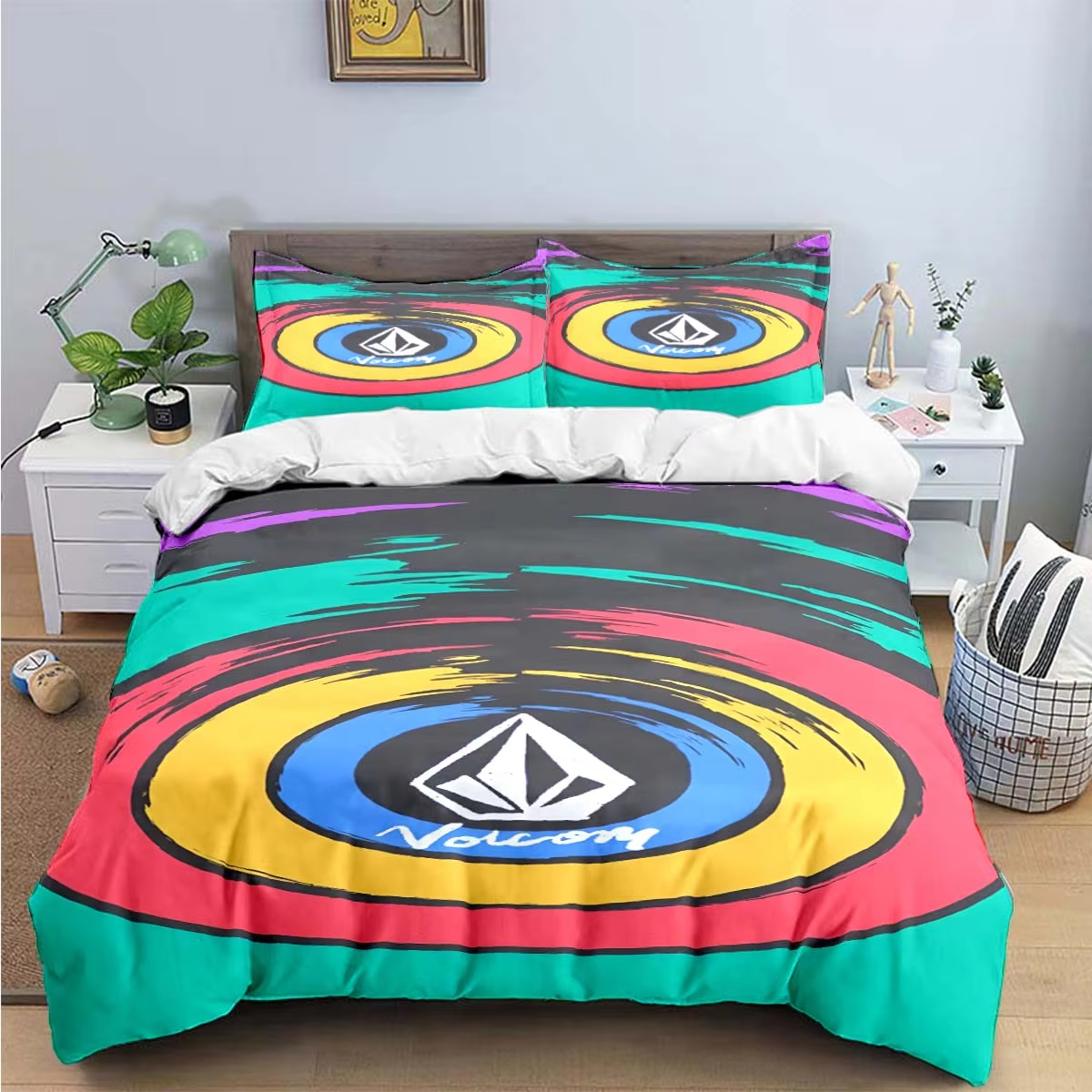 New V-VOLCOM 3d Print Bedding  – Home Textiles Luxury recenzja i cena