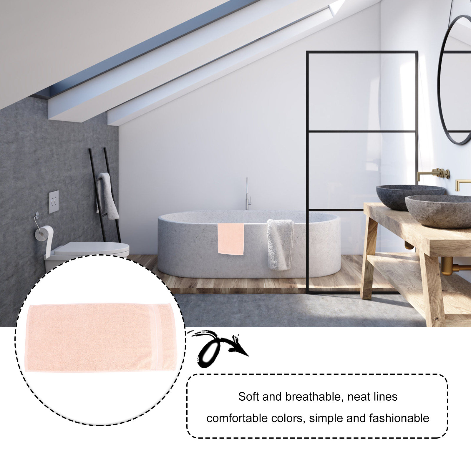 1Pcs Cotton Face Washing Towel – Home Textiles Towel Set recenzja i cena