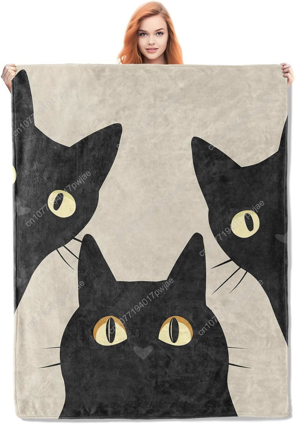Funny Cat Blanket Gifts for Wo – Home Textiles & Furnishings recenzja i cena