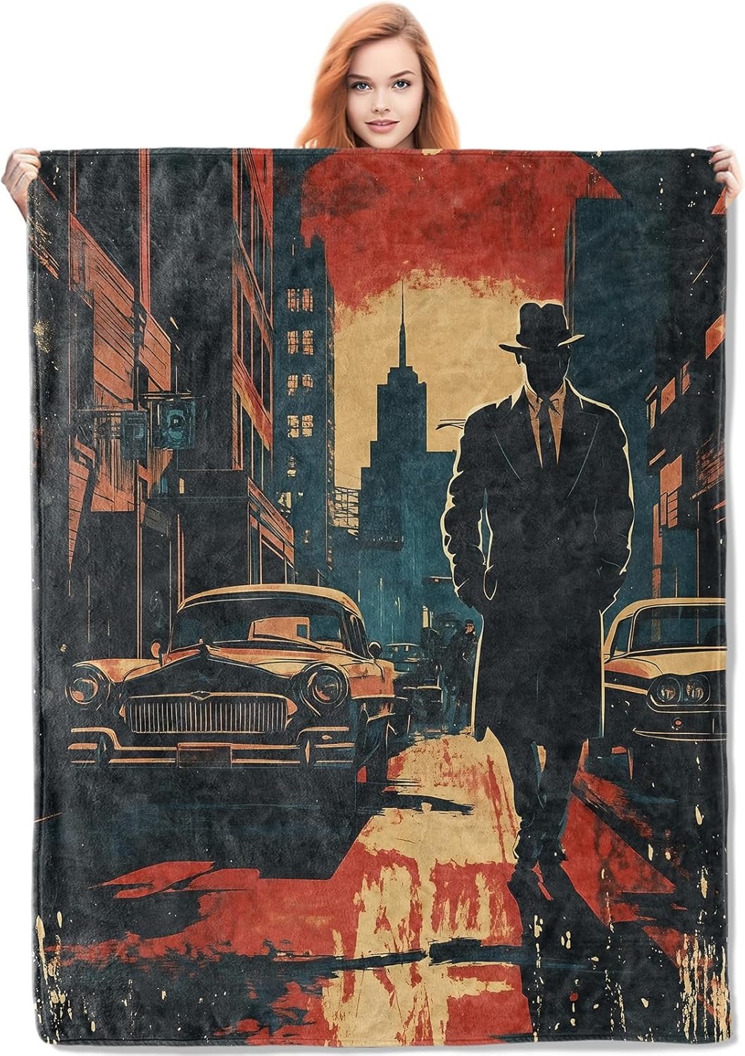 Noir Detective Blanket Gifts f – Home Textiles & Furnishings recenzja i cena
