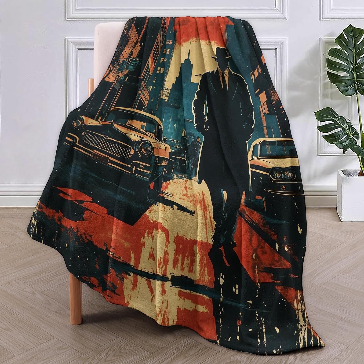 Noir Detective Blanket Gifts f – Home Textiles & Furnishings recenzja i cena