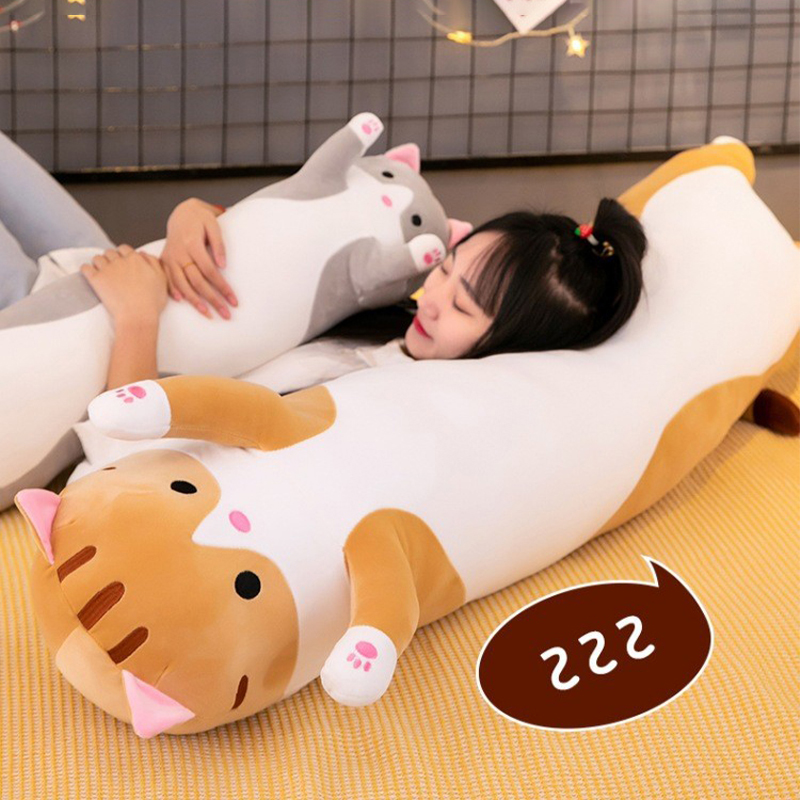 Cute Cat Plush Toy Long Pink B – Bolster Pillow Long recenzja i cena