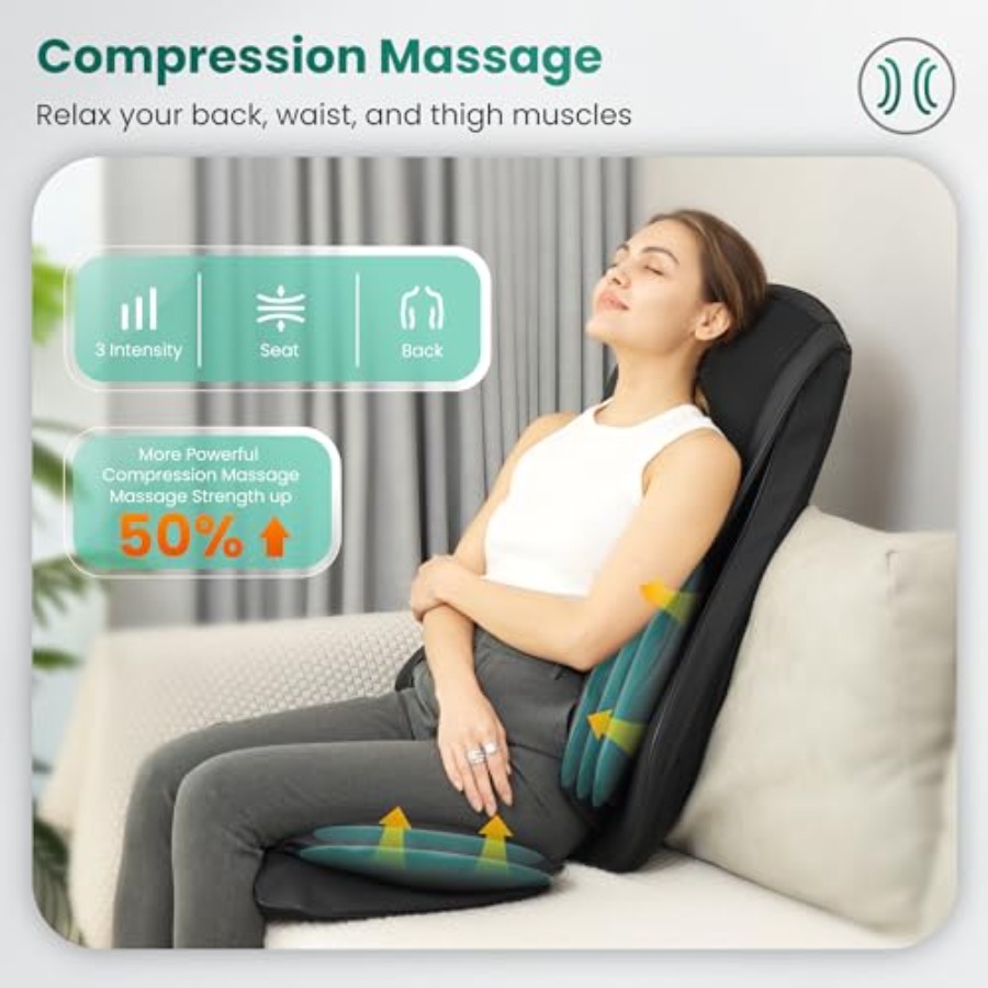 Shiatsu Neck Back Massager wit – Heated Pad Electric recenzja i cena