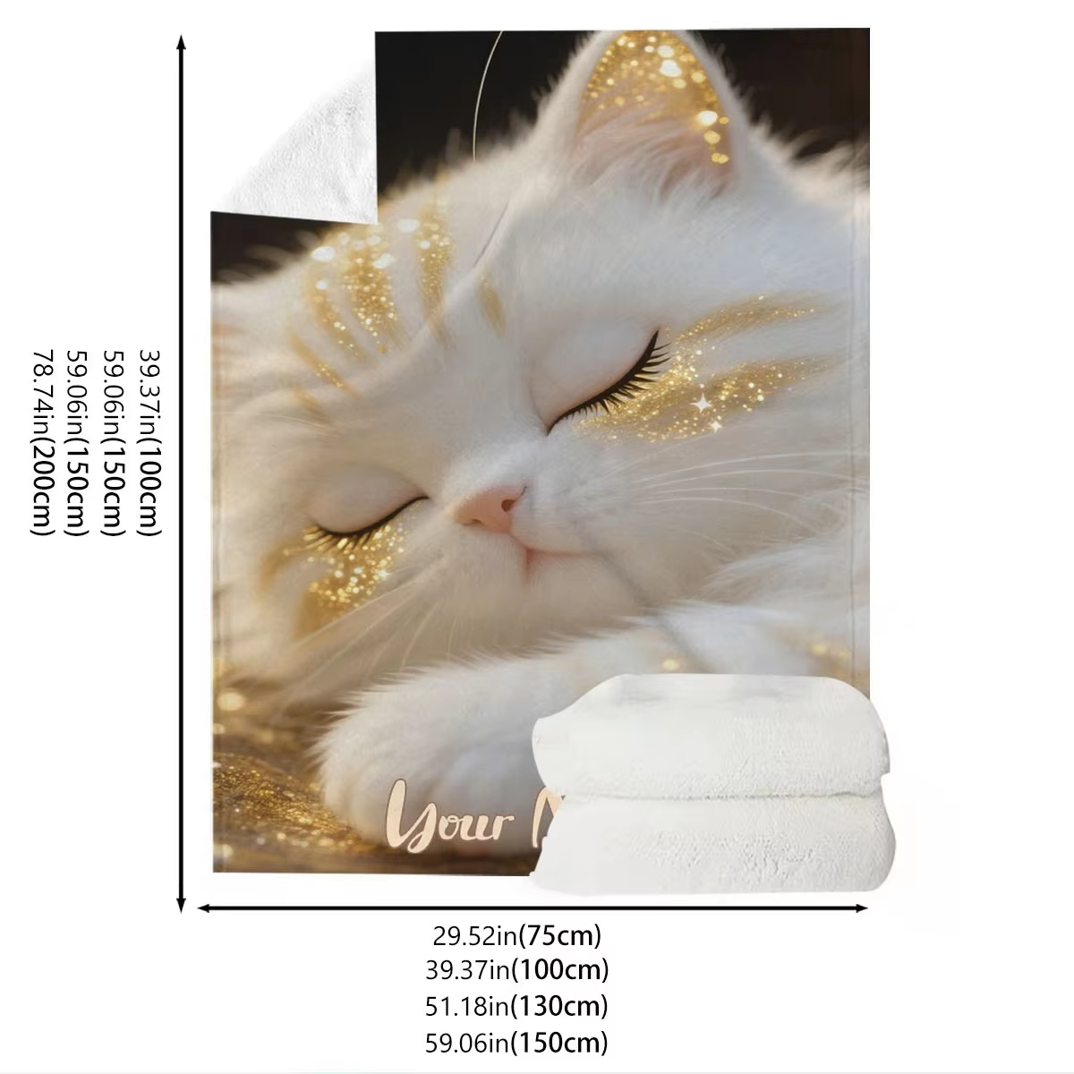 Custom Name Dreamy Cat Pattern – Home Textiles Images recenzja i cena