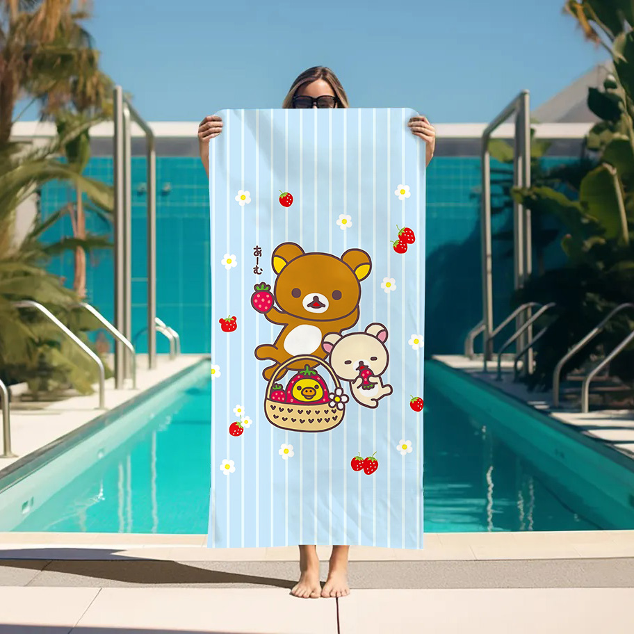 Large Bath Towel Rilakkuma Bea – Home Textiles Towel Set recenzja i cena
