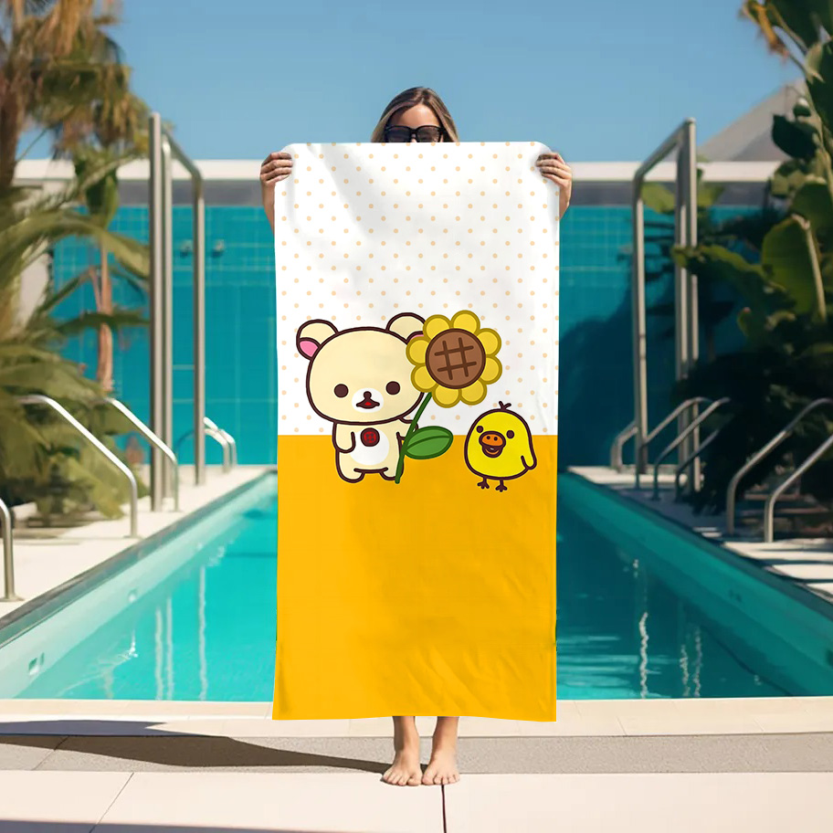 Large Bath Towel Rilakkuma Bea – Home Textiles Towel Set recenzja i cena