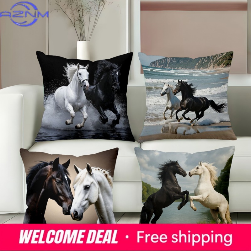Horse Patterned Cushion Covers – Home Textiles Images recenzja i cena