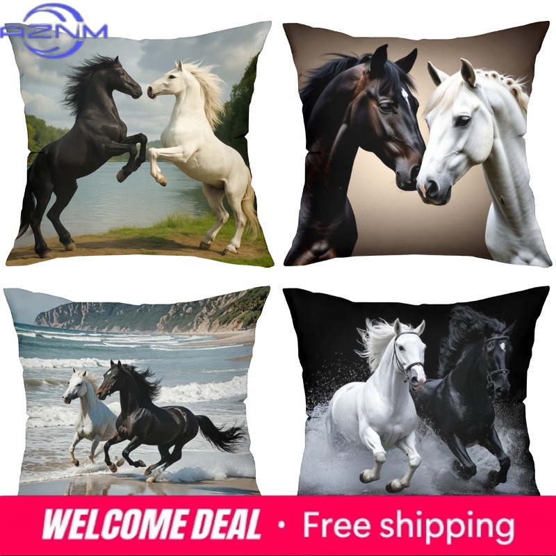 Horse Patterned Cushion Covers – Home Textiles Images recenzja i cena